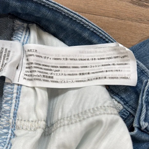 Hollister Blue Skinny Distressed Jeans with Tapered Legs Size 25x27 - Picture 3 of 5